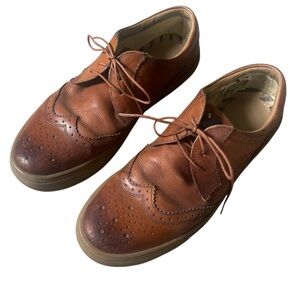 Base London Men's Brown Leather Derbys
